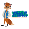 Willow Springs Parent Teacher Association with Willow the Fox to the left